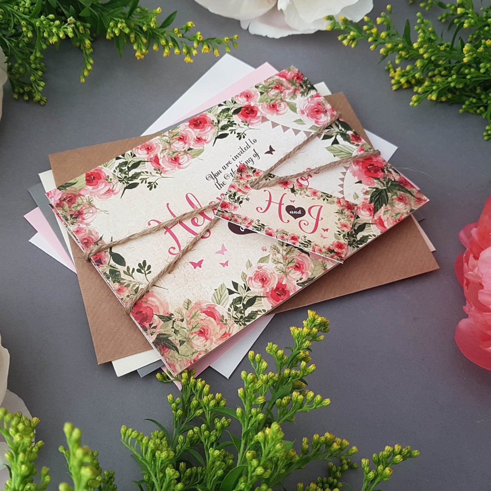 Cottage Wedding Invitation Sample