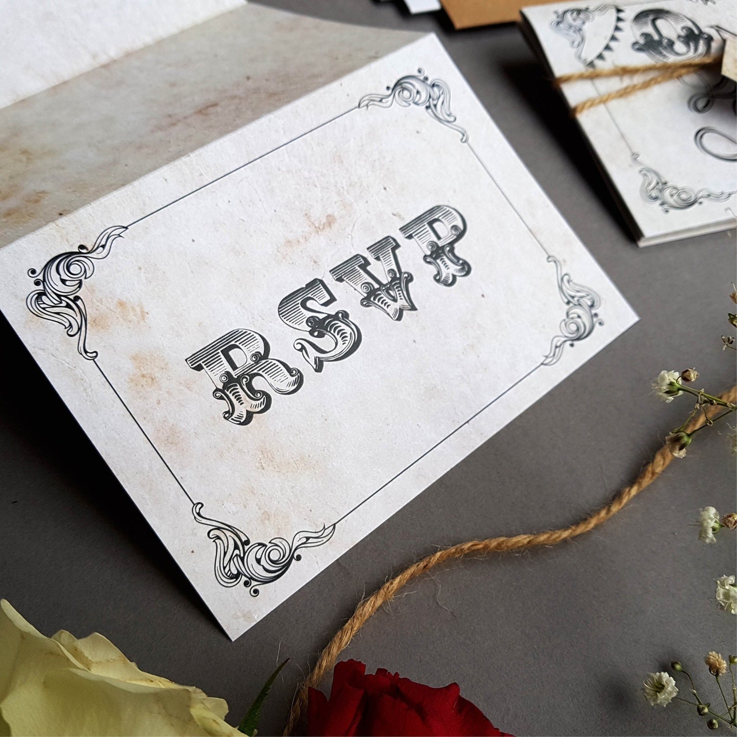Rustic Fairytale Friday Wedding Invitation Sample