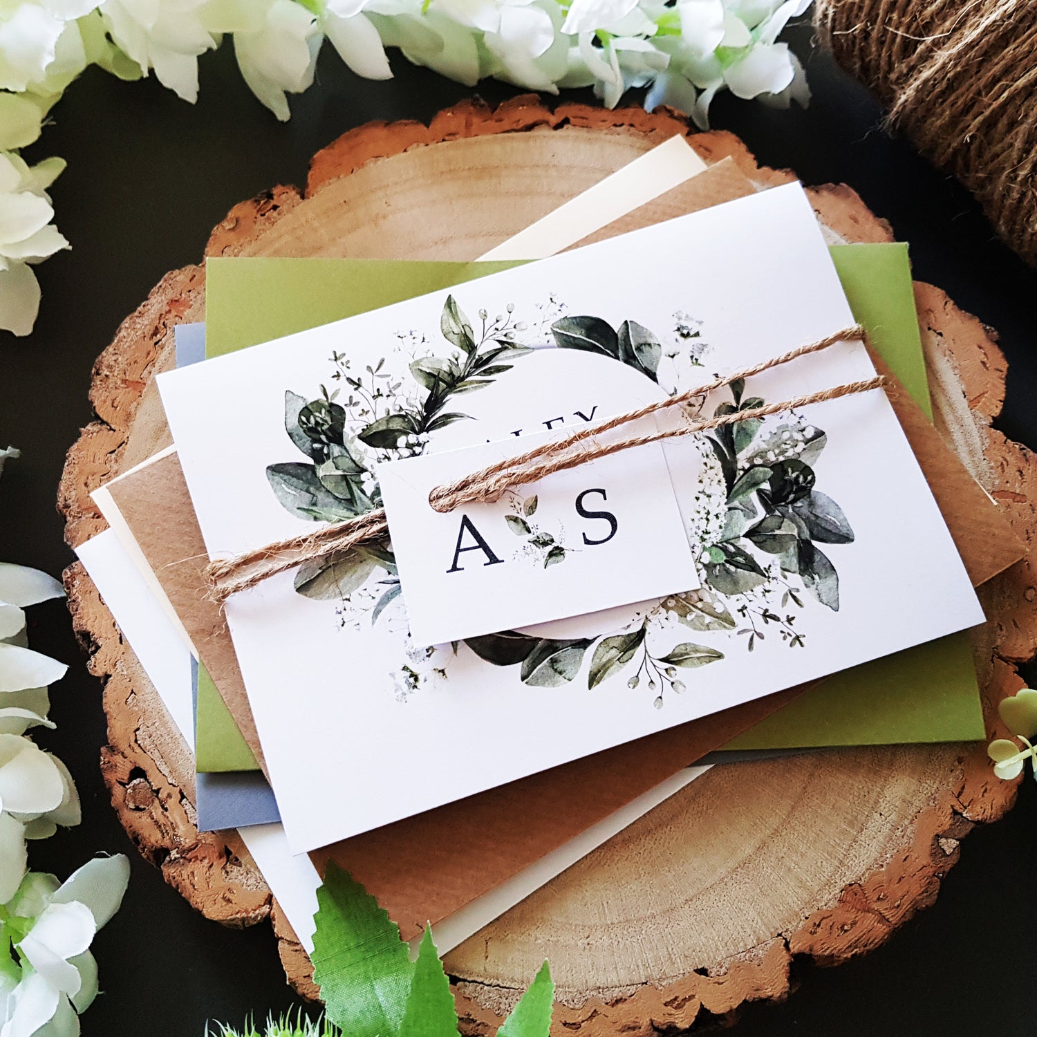 Free wedding invitations sample - baby's breath