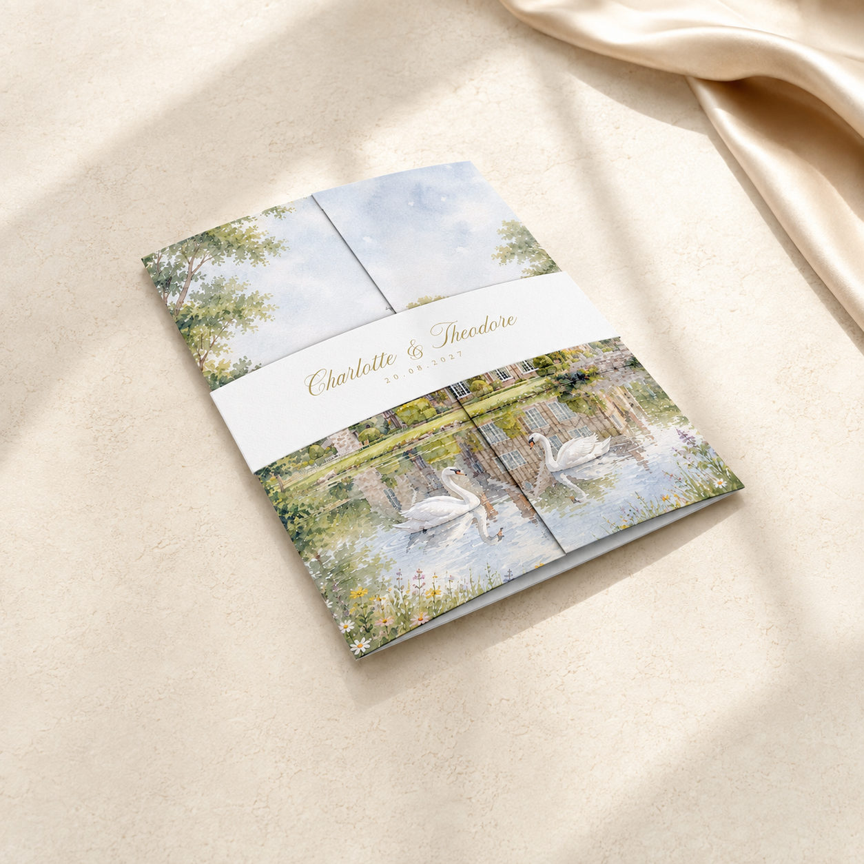 The Signature Venue Gatefold Wedding Invitation Sample