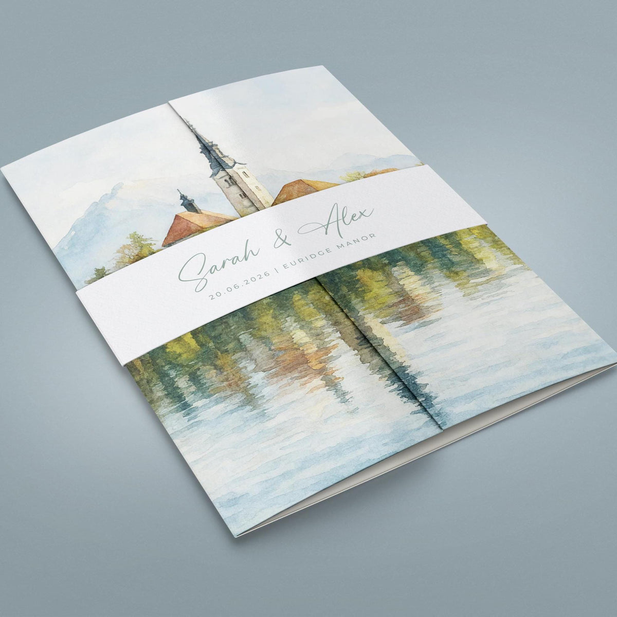 Mediterranean Lemon Watercolour Wedding Invitations