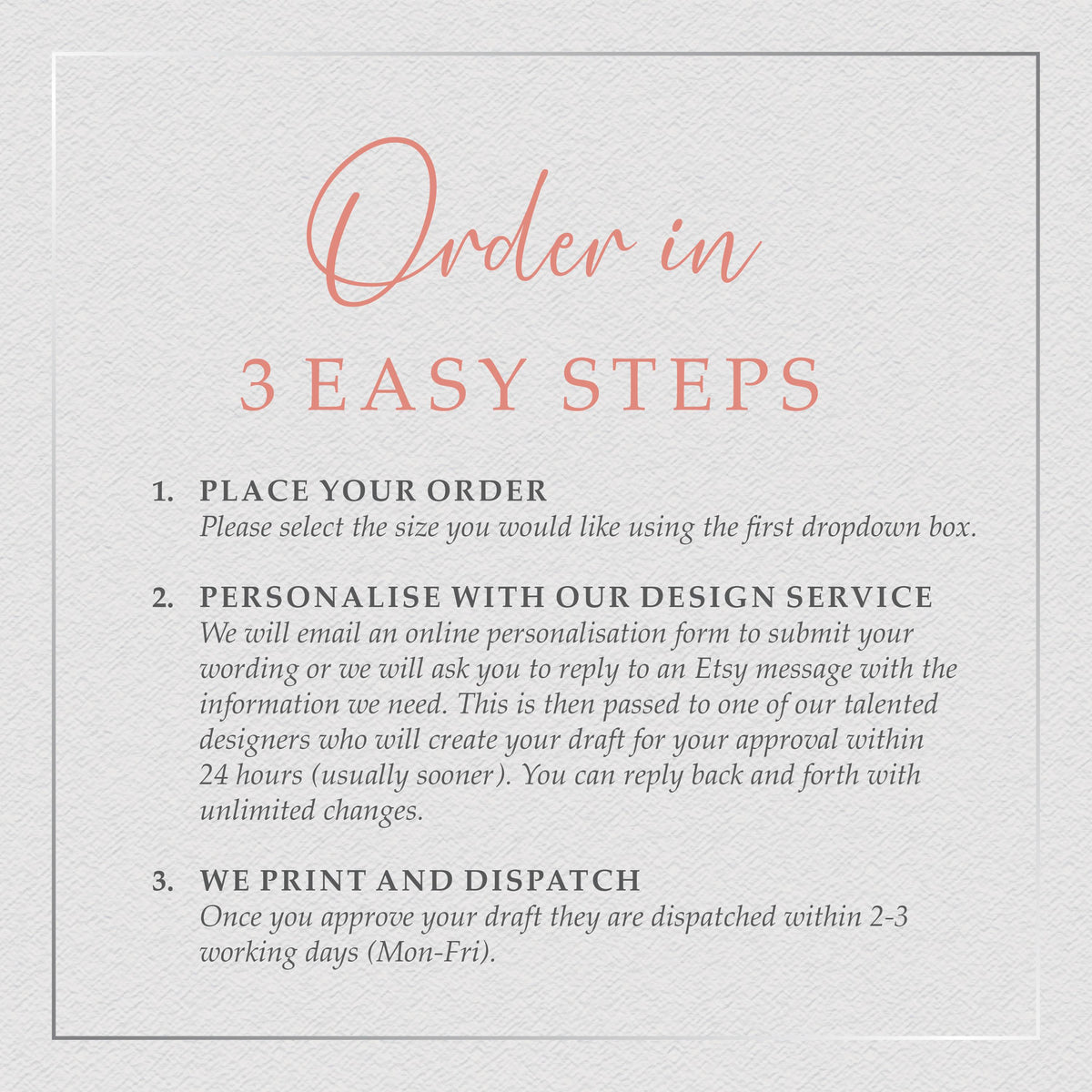 Baby's Breath Order of Service for Weddings