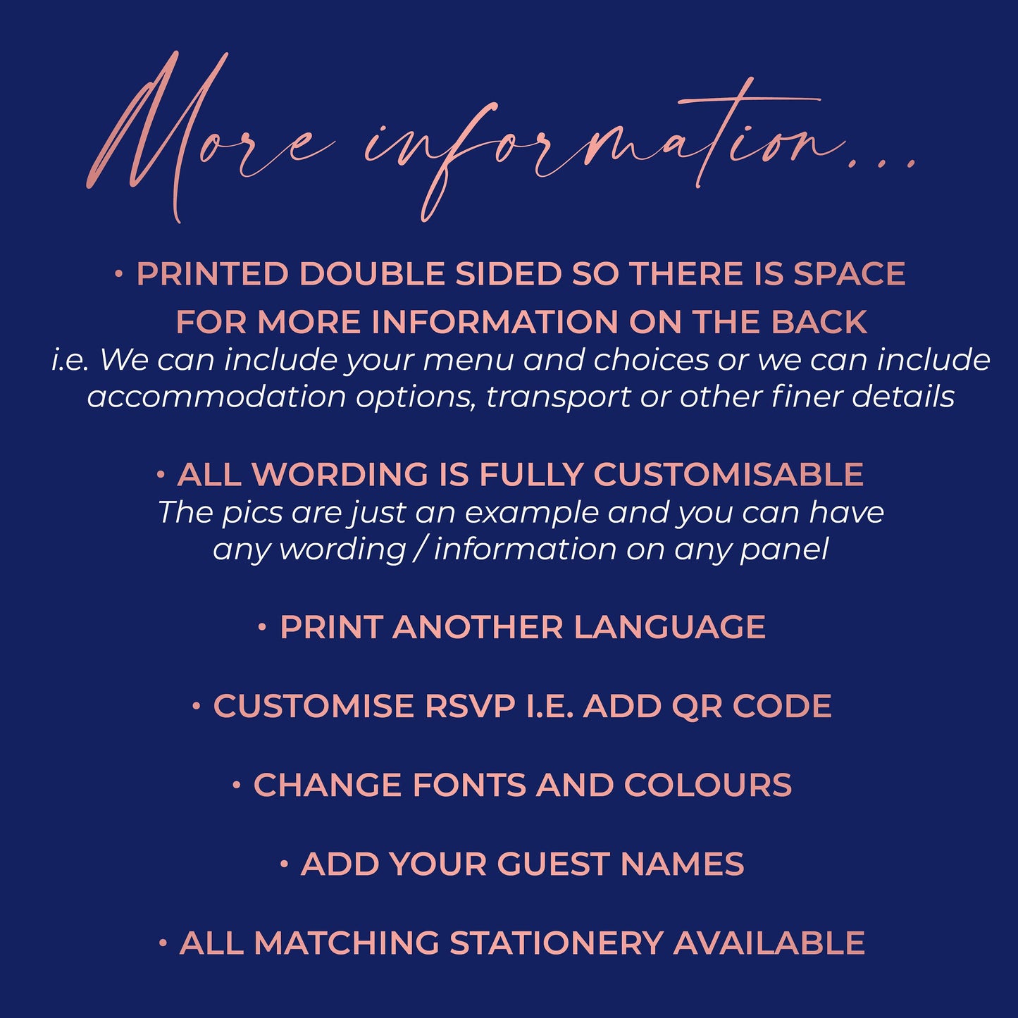 Minimalist Wedding Invitation Set Sample