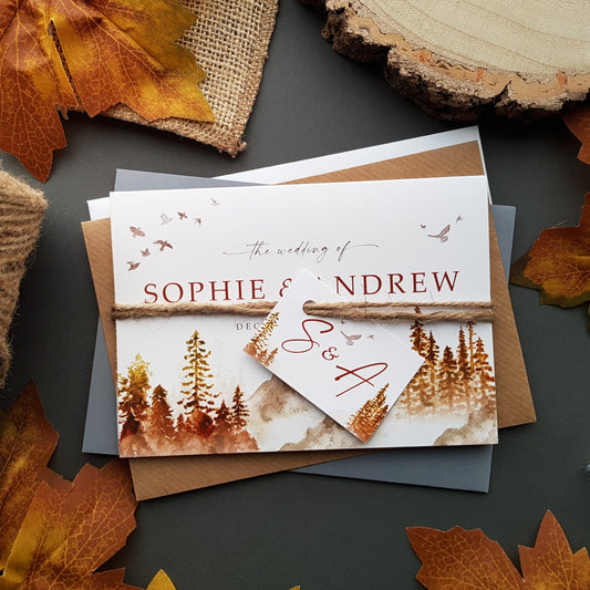 Autumn Woodland Wedding Invitations