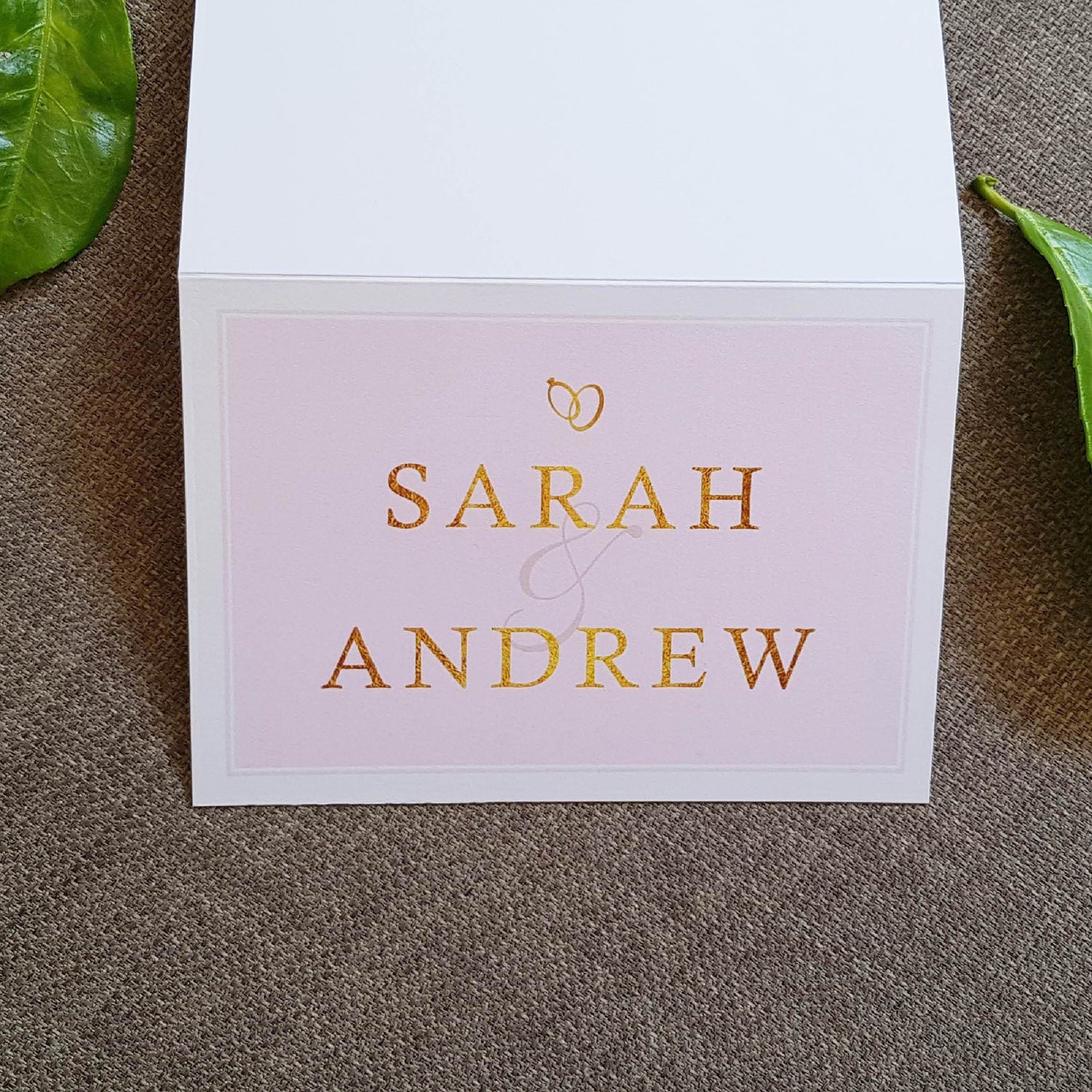 Blush French Script Wedding Invitations