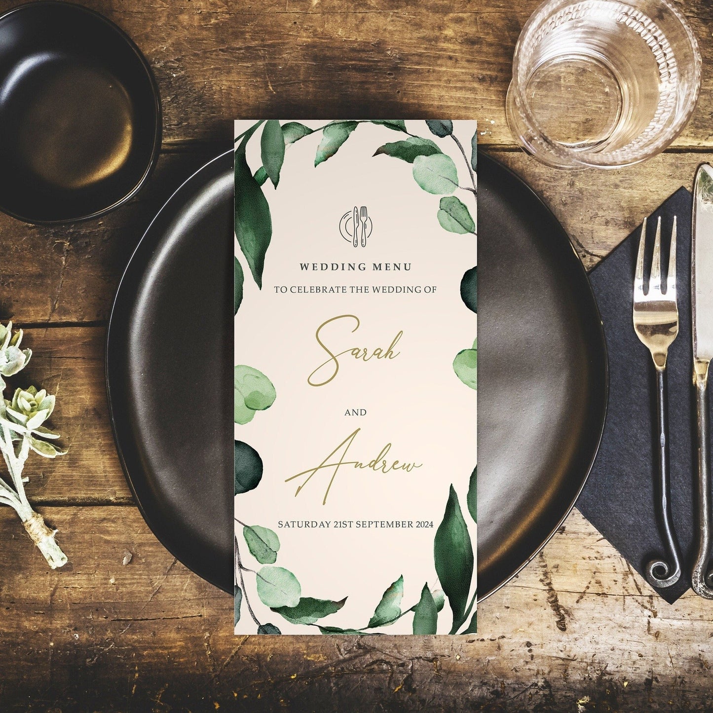 Botancial Personalised Wedding Menus