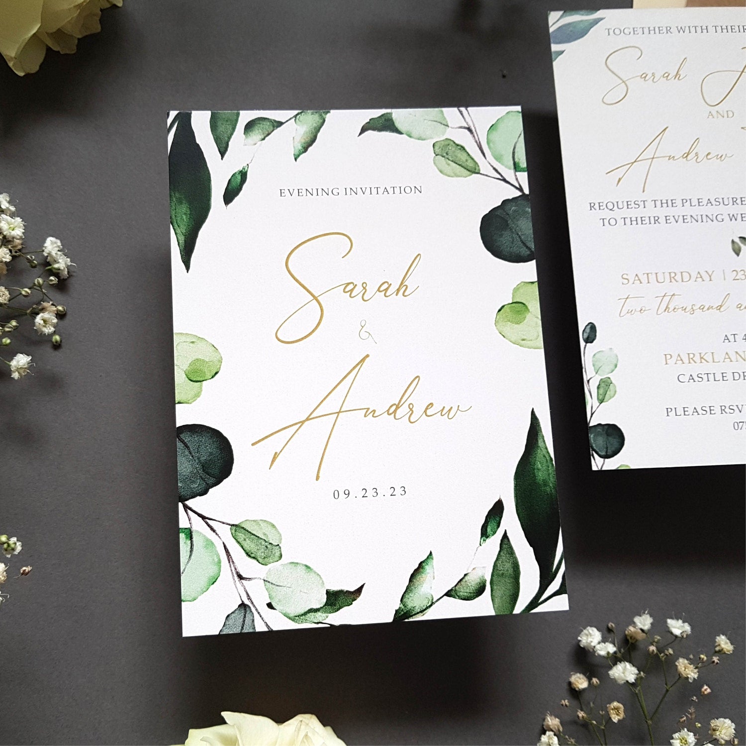 Botanical Evening Wedding Invitation