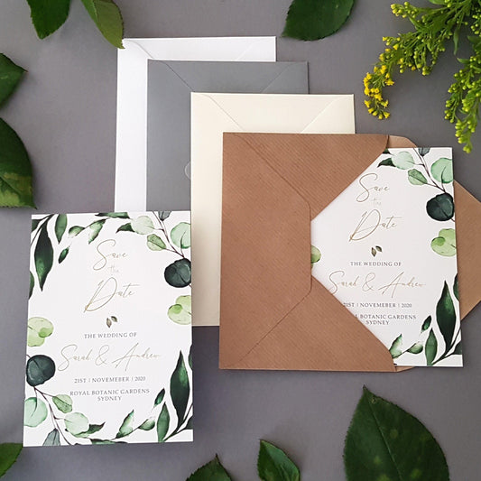 Botanical Save the Date Cards