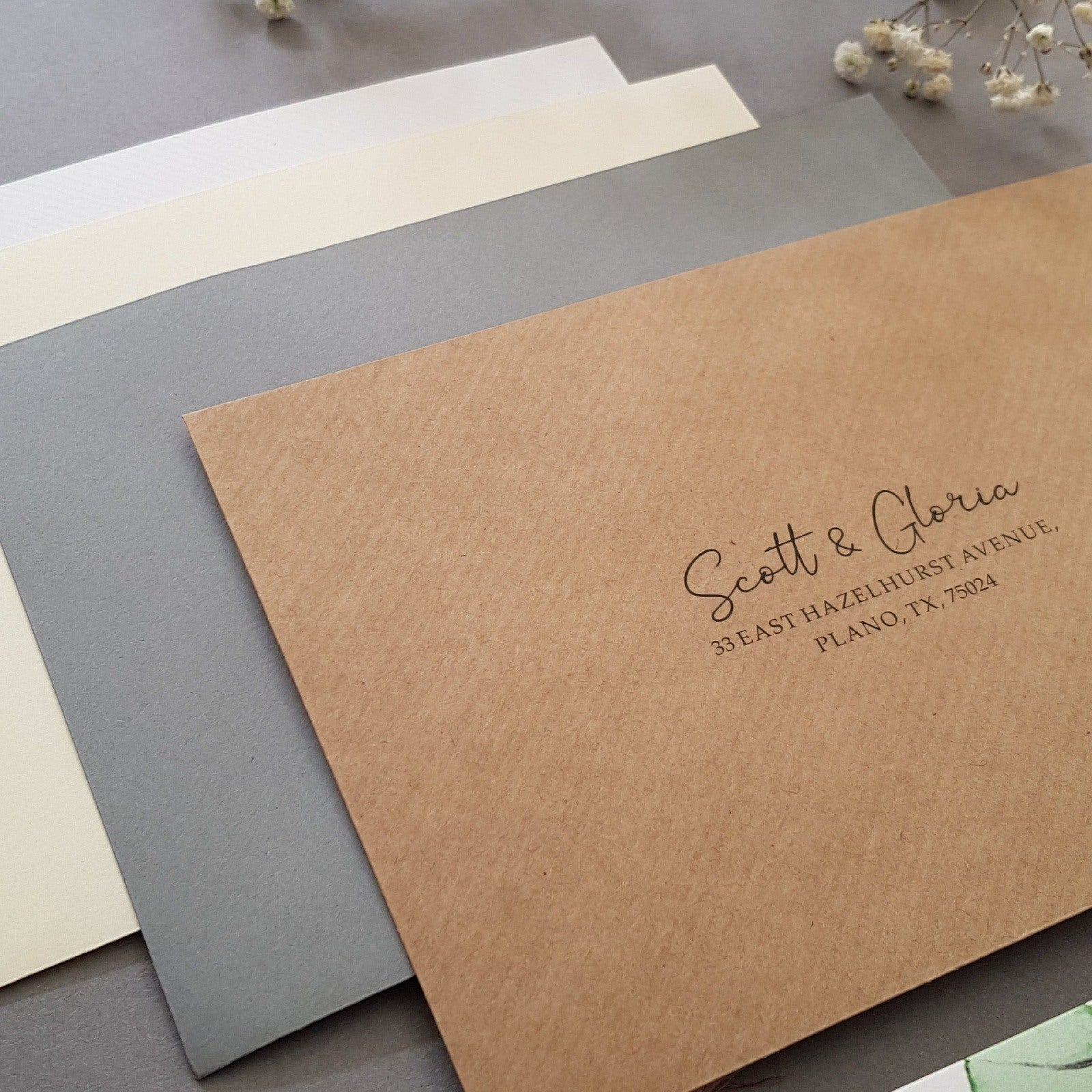 Botanical Wedding Invitation Sample