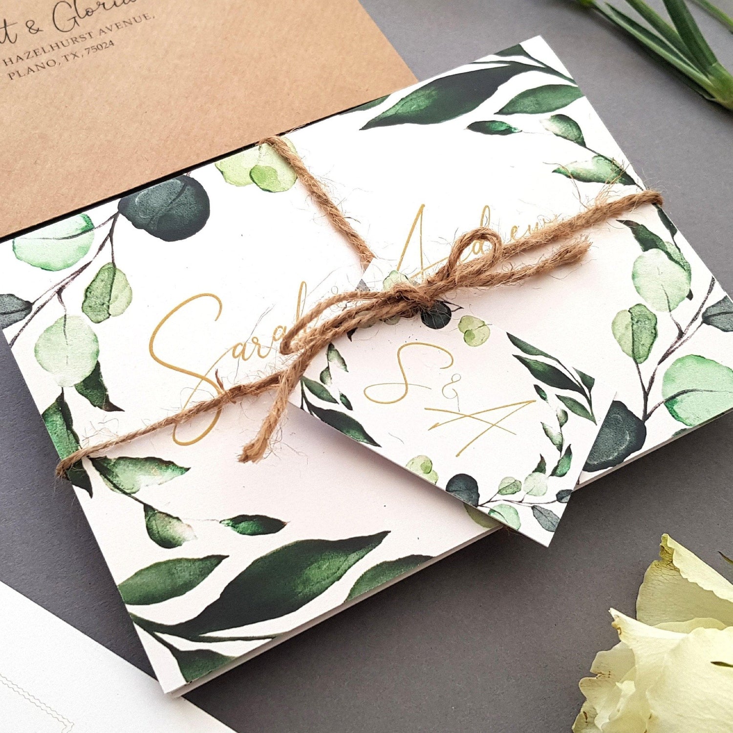 Botanical Wedding Invitation Sample