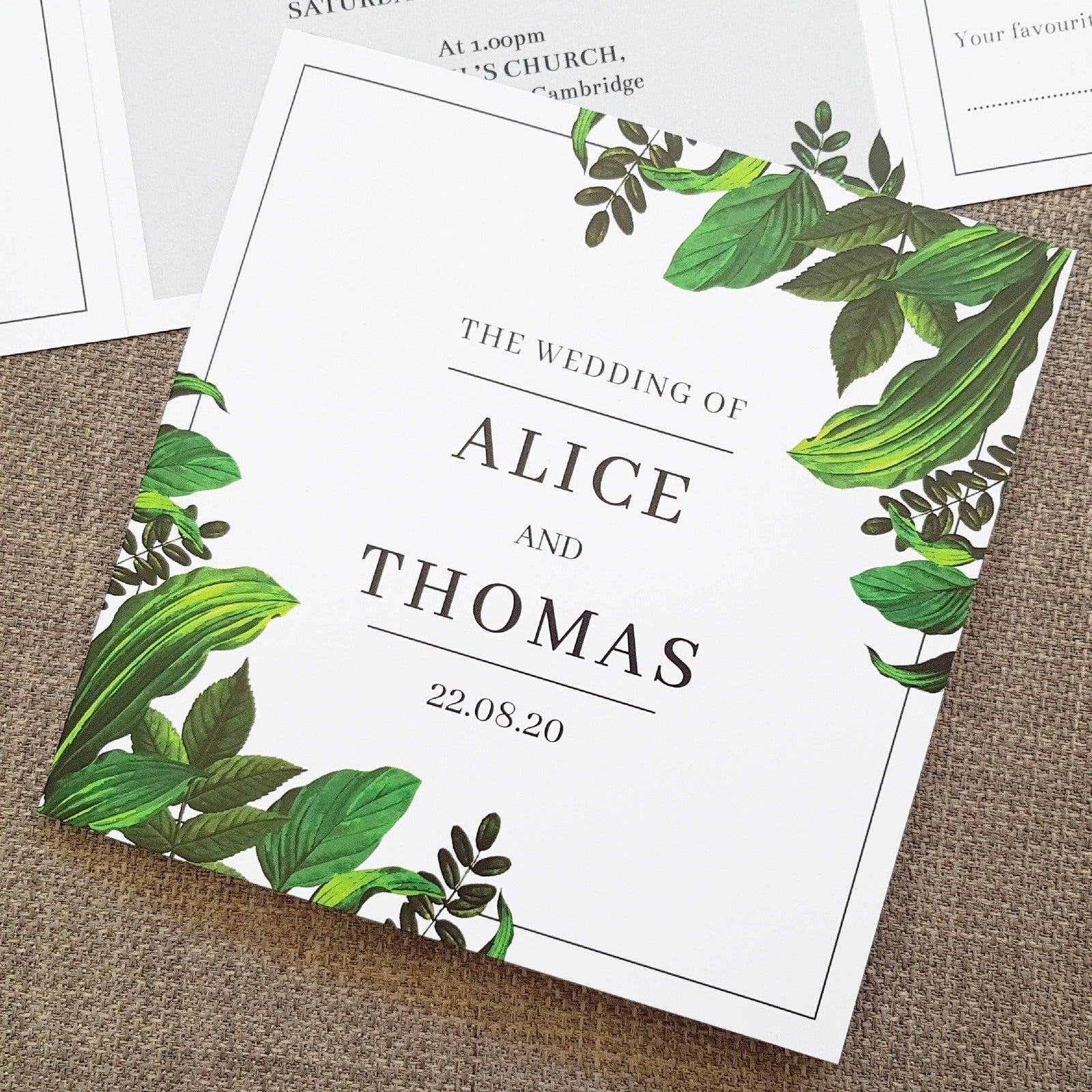 Botanical Wedding Invitations