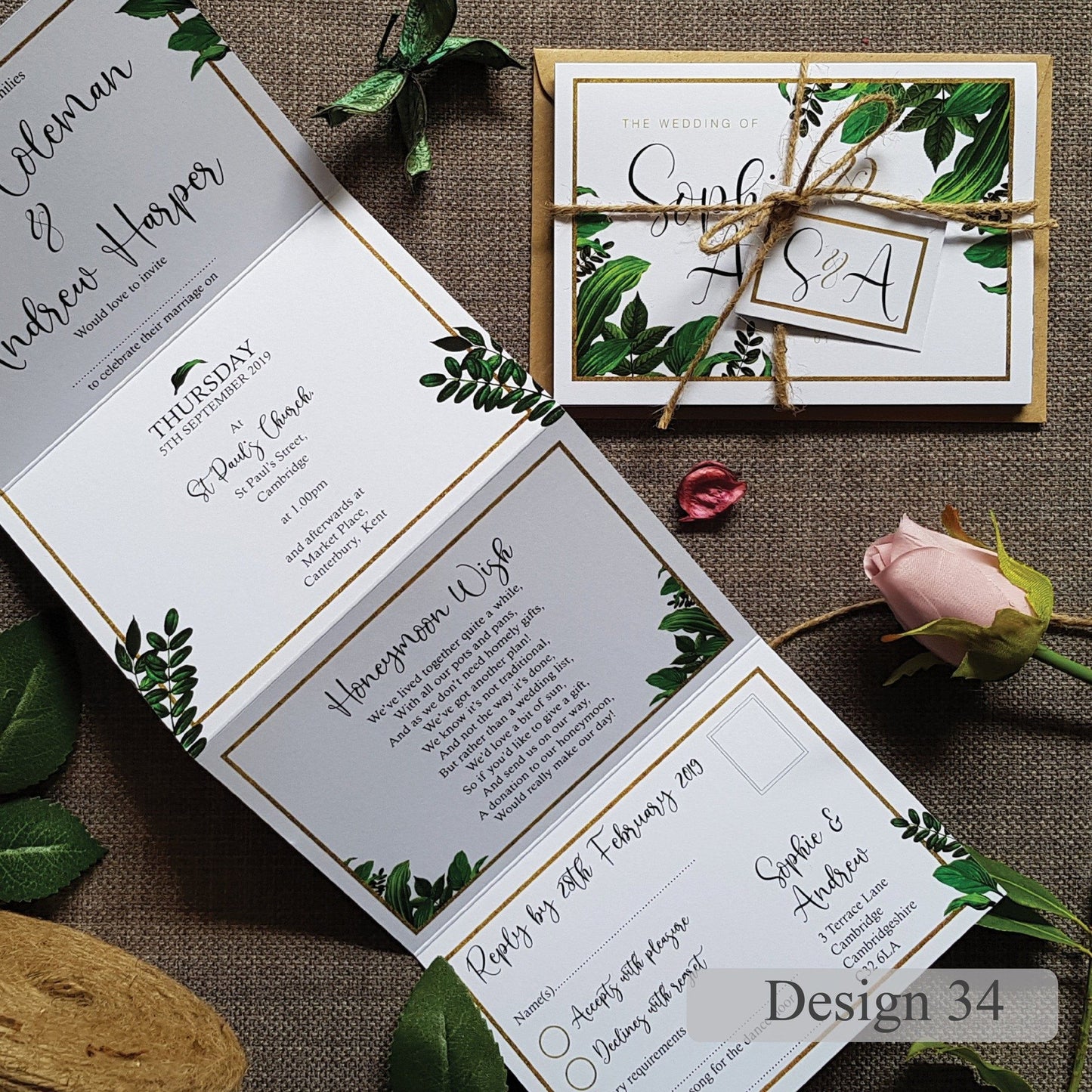 Botanical Wedding Invitations
