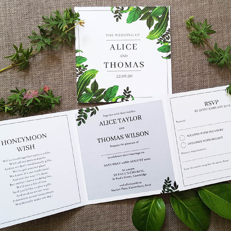 Botanical Wedding Invitations