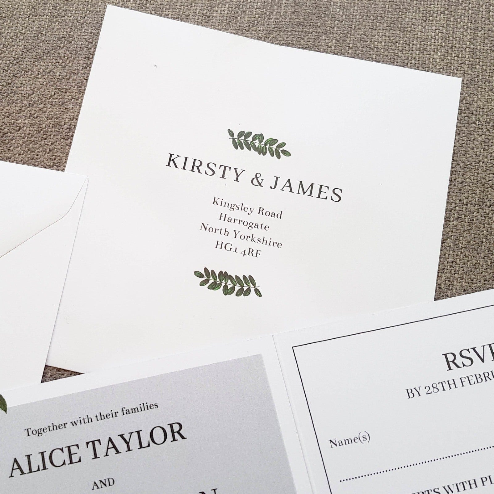 Botanical Wedding Invitations