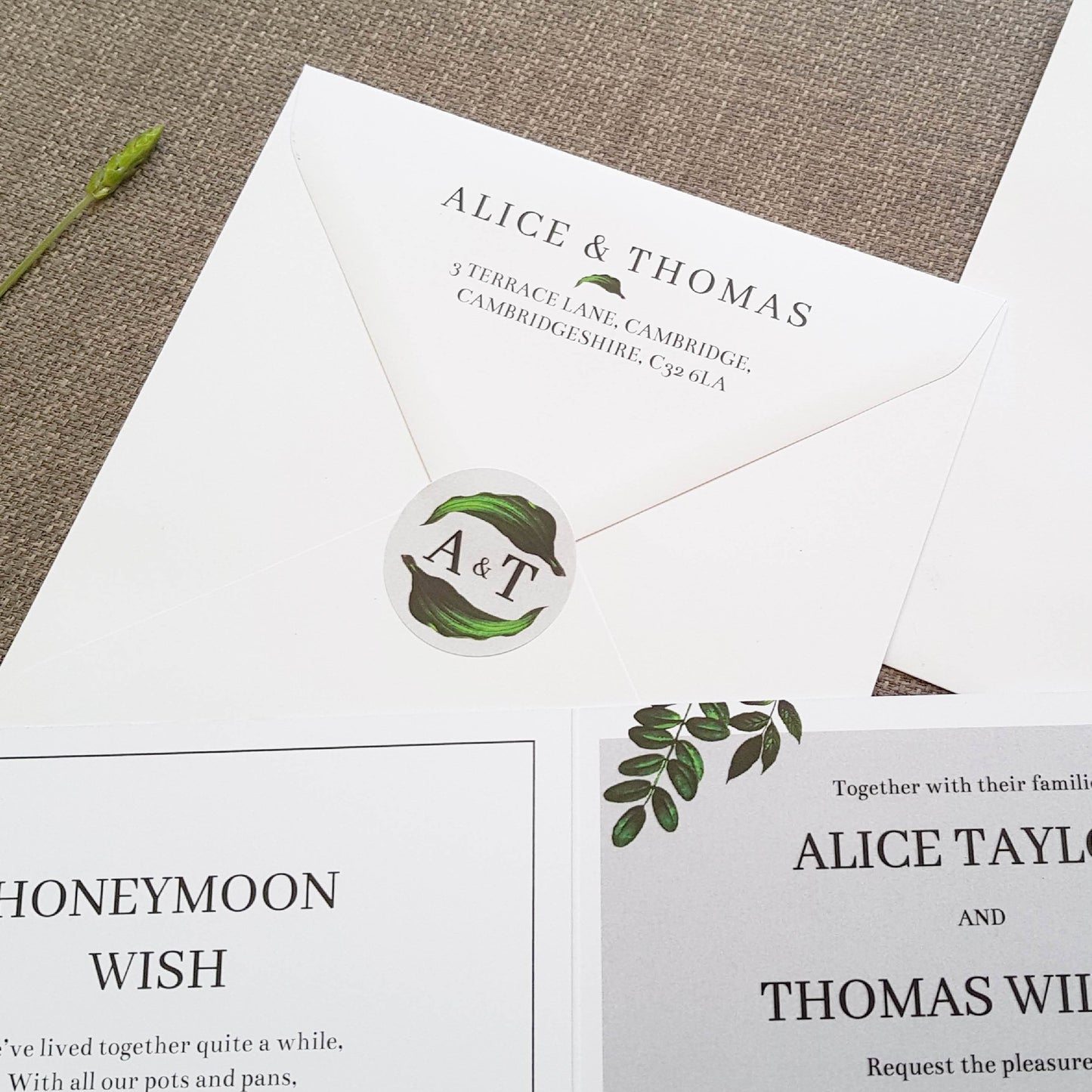 Botanical Wedding Invitations
