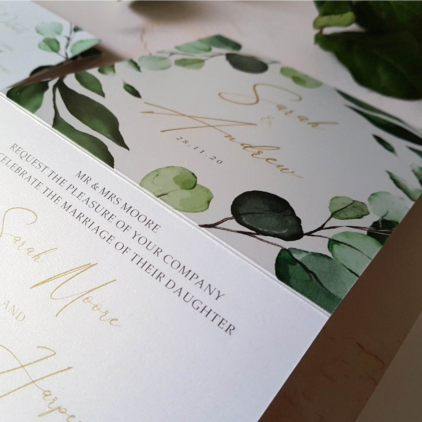 Botanico Botanical Trifold Wedding Invitations