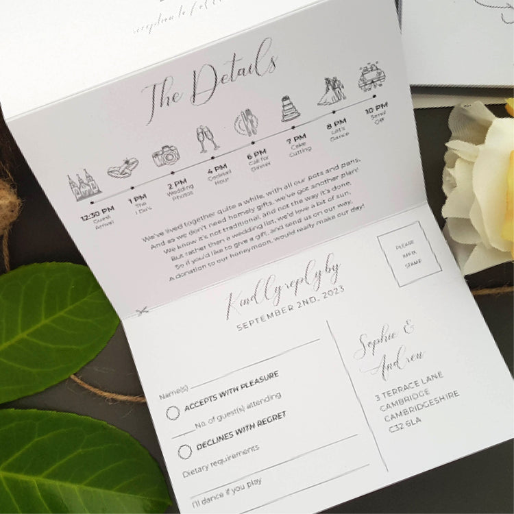 Calligraphy Wedding Invitations Sample