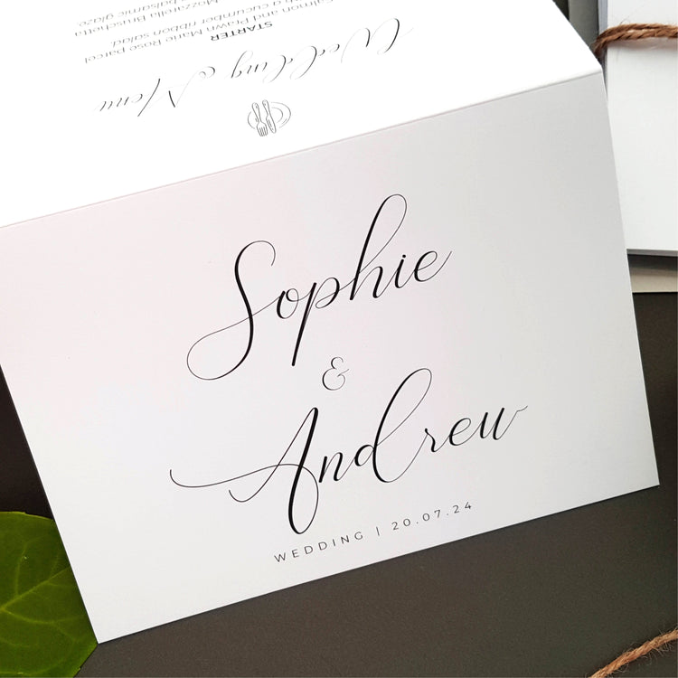 Calligraphy Wedding Invitations Sample