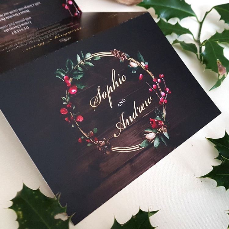 Christmas Winter Wedding Invitations