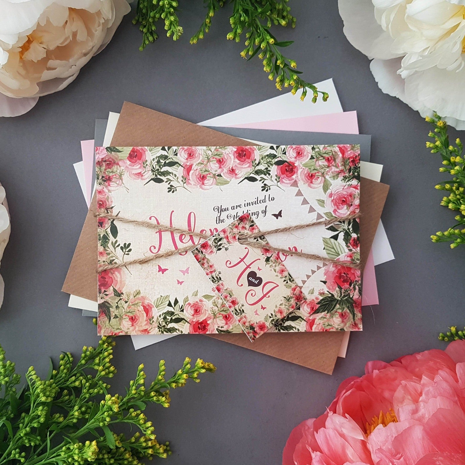 Cottage Wedding Invitation Sample