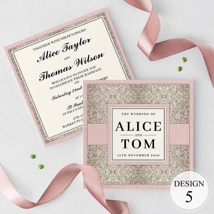 Glitz & Glam Wedding and Evening Invitation