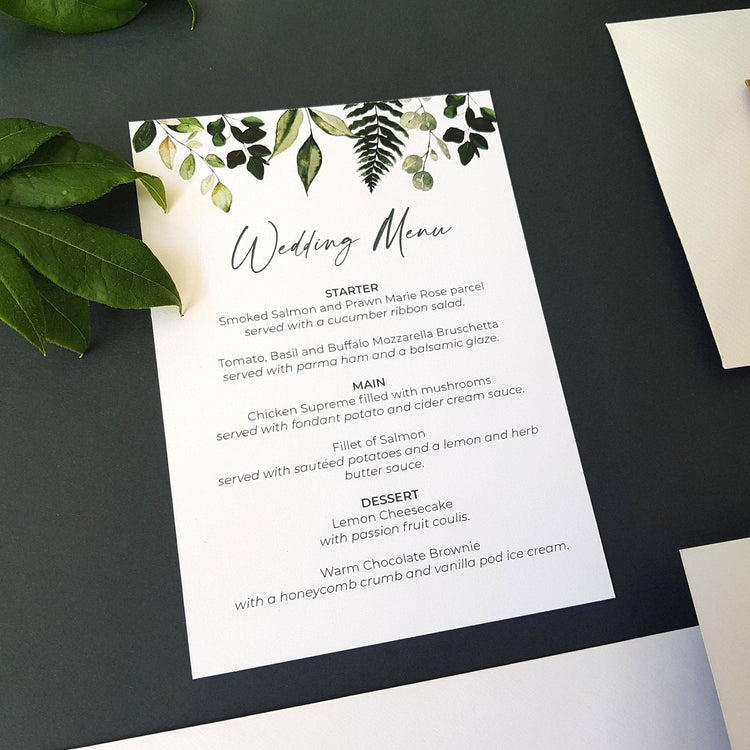 Greenery Wreath Wedding Invitations Sample Sienna Mai