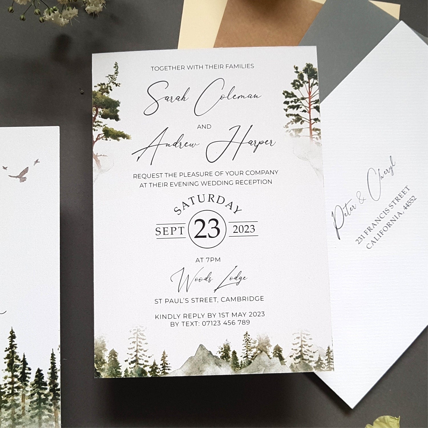 Misty Evening Invitations