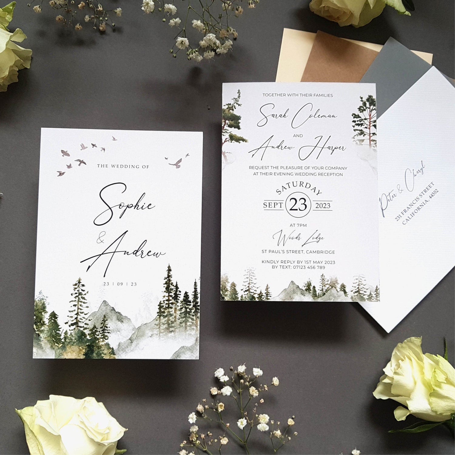 Misty Evening Invitations