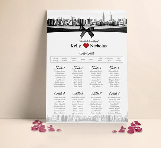 New York Table plan