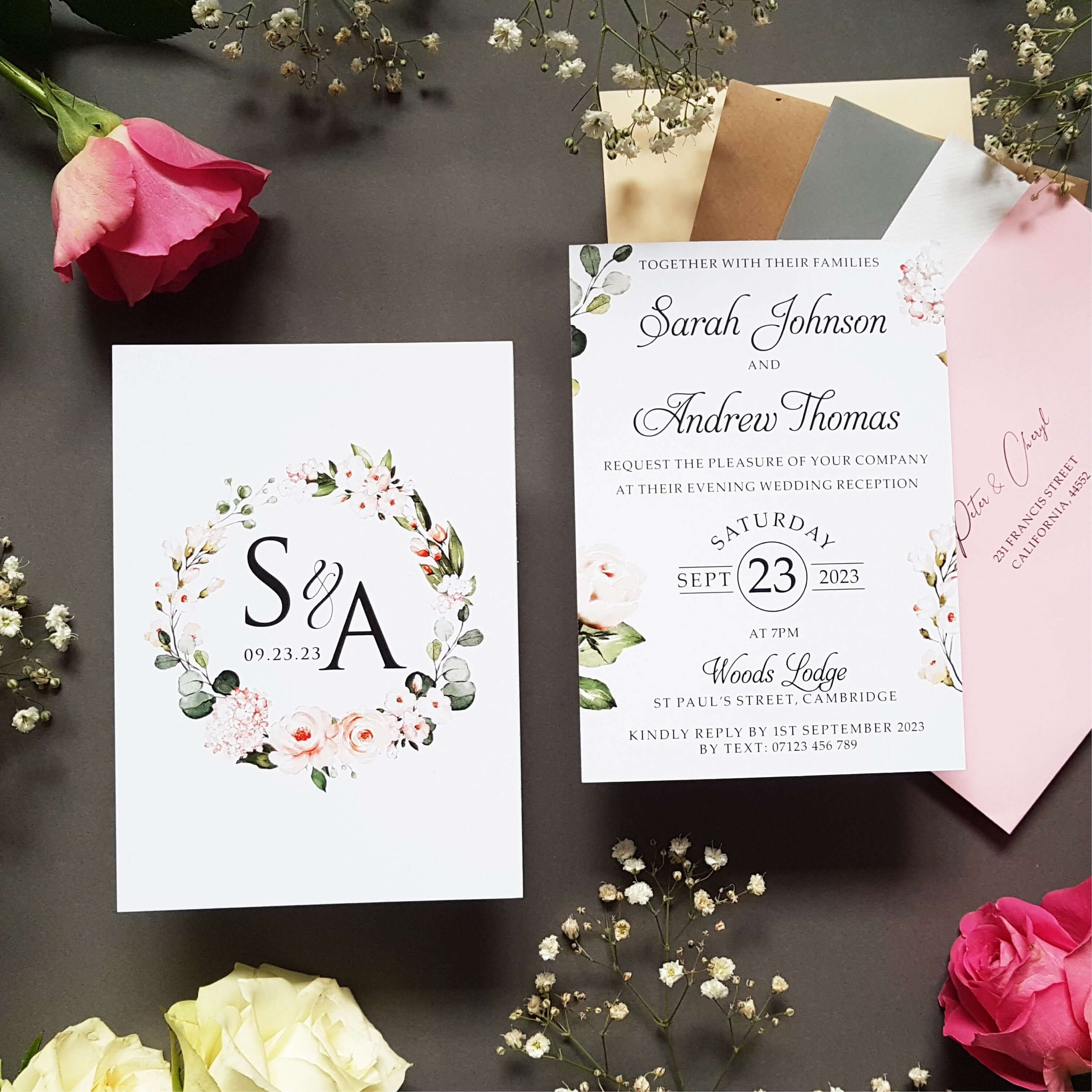 Evening Wedding Invitations – Sienna Mai