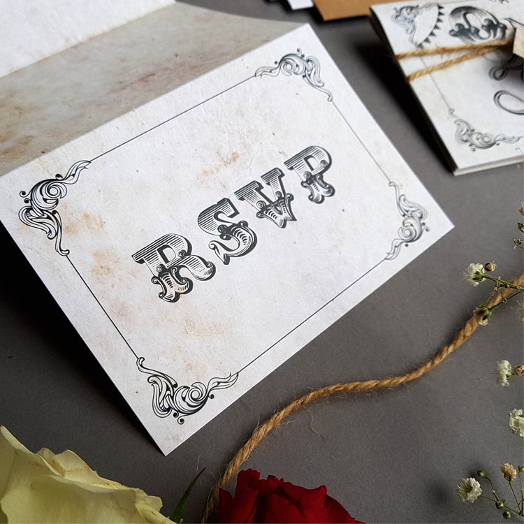 Rustic Fairytale Concertina Wedding Invitations