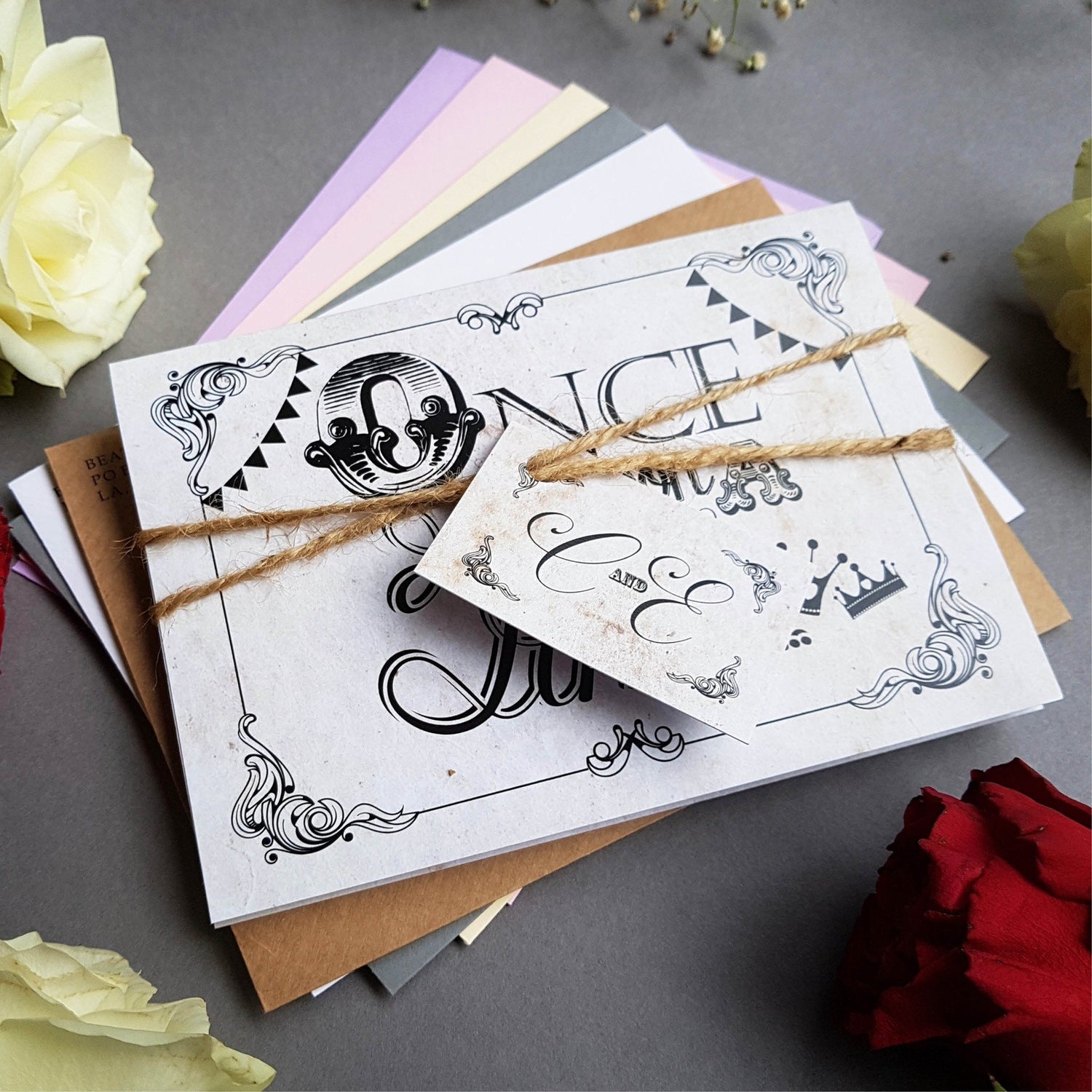 Rustic Fairytale Friday Wedding Invitation Sample