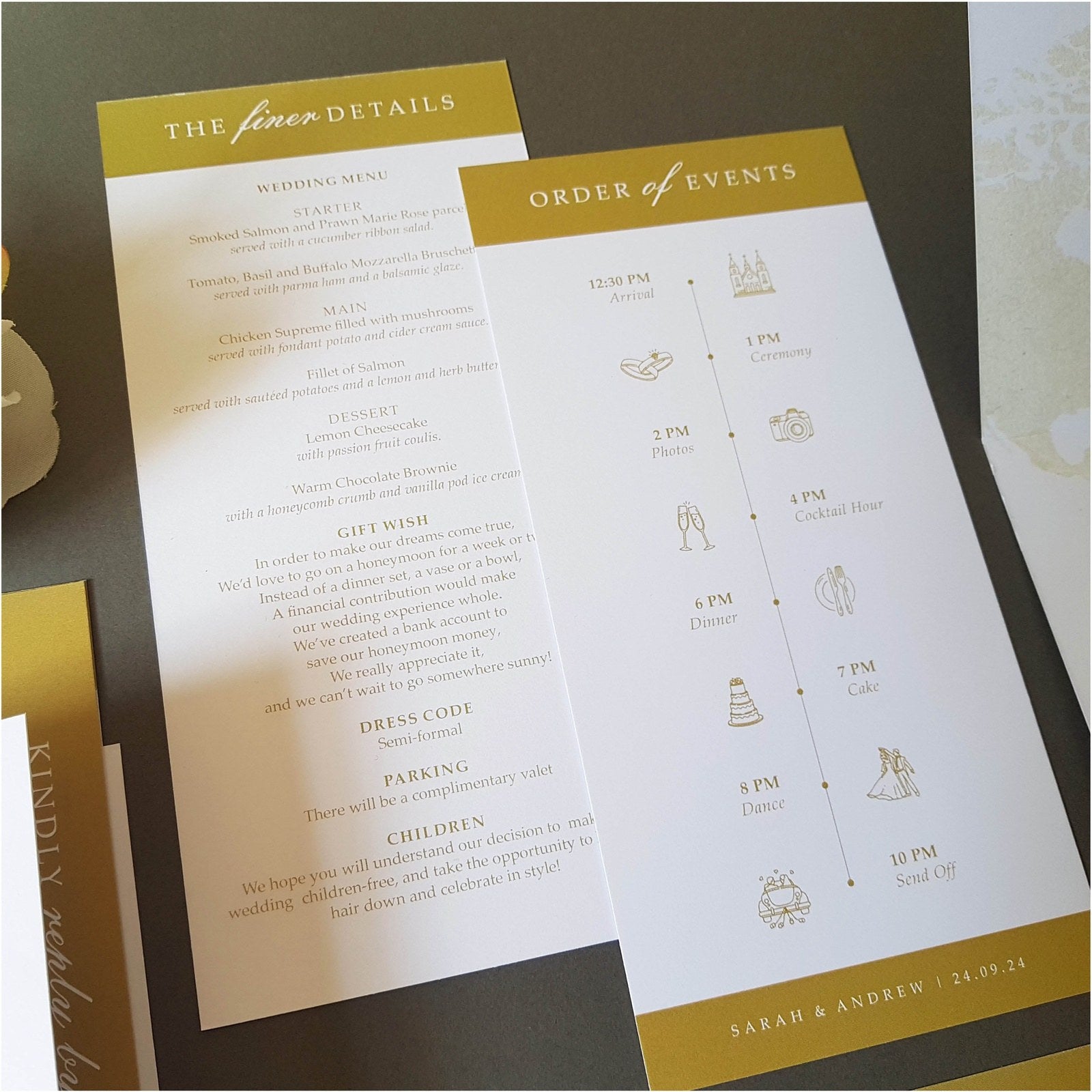 UK Passport Wedding Invitations Sample Sienna Mai