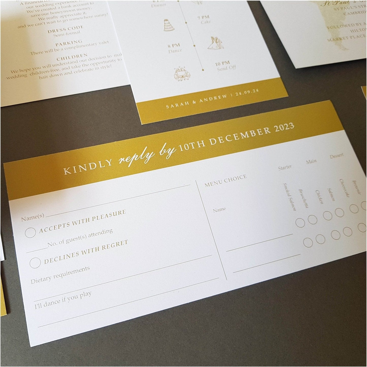 UK Passport Wedding Invitations Sample Sienna Mai