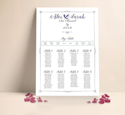 Vintage Classic Table plan