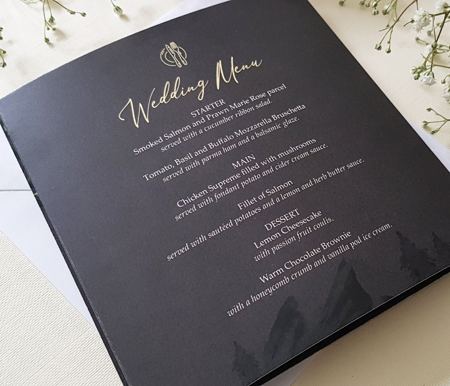 Winter Trifold Wedding Invitations Sample