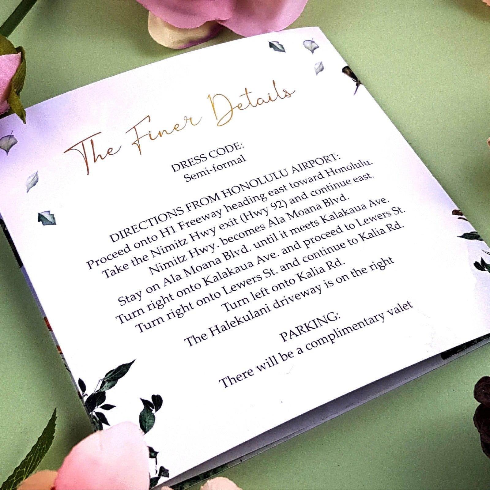 Woodland Trifold Wedding Invitations