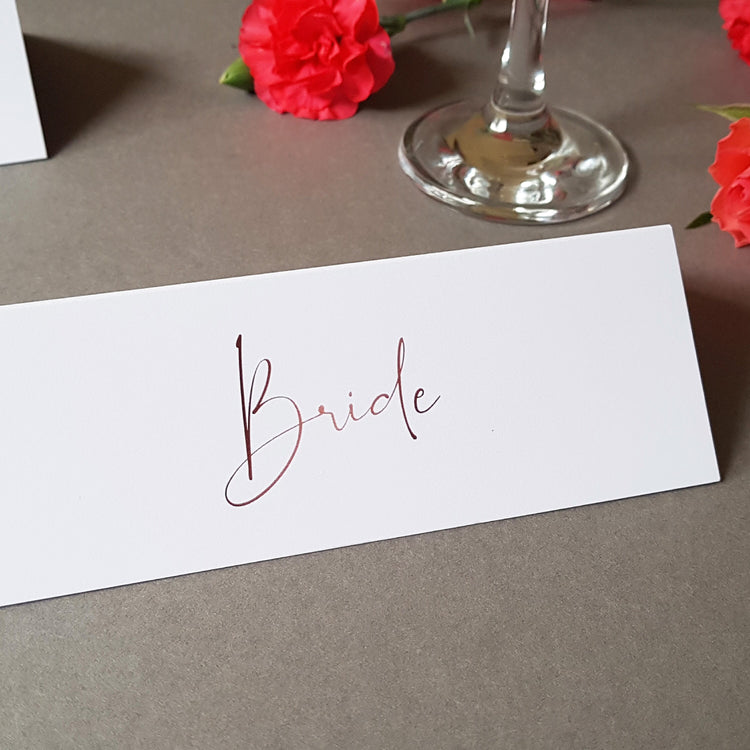 Minimalist Wedding Place Cards