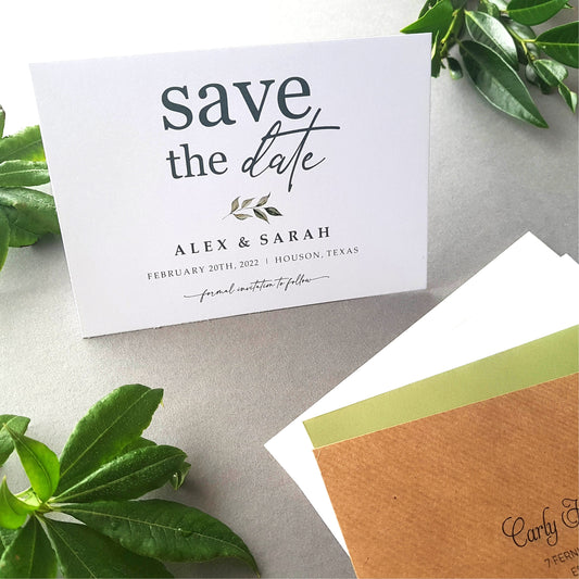 Simple Save the Dates Cards