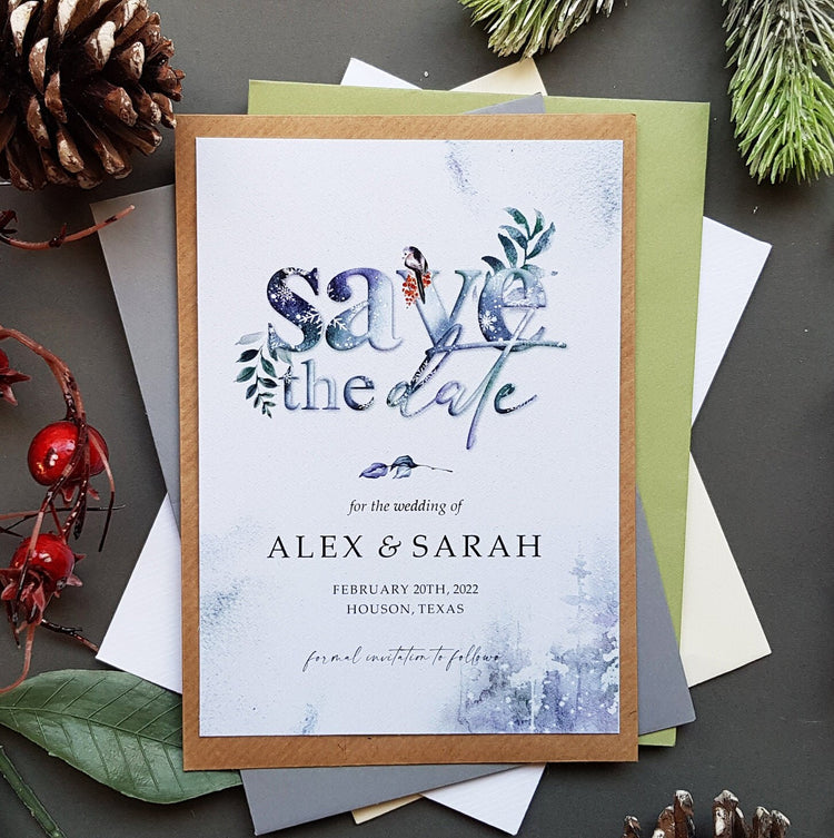 Winter Save the Dates Cards