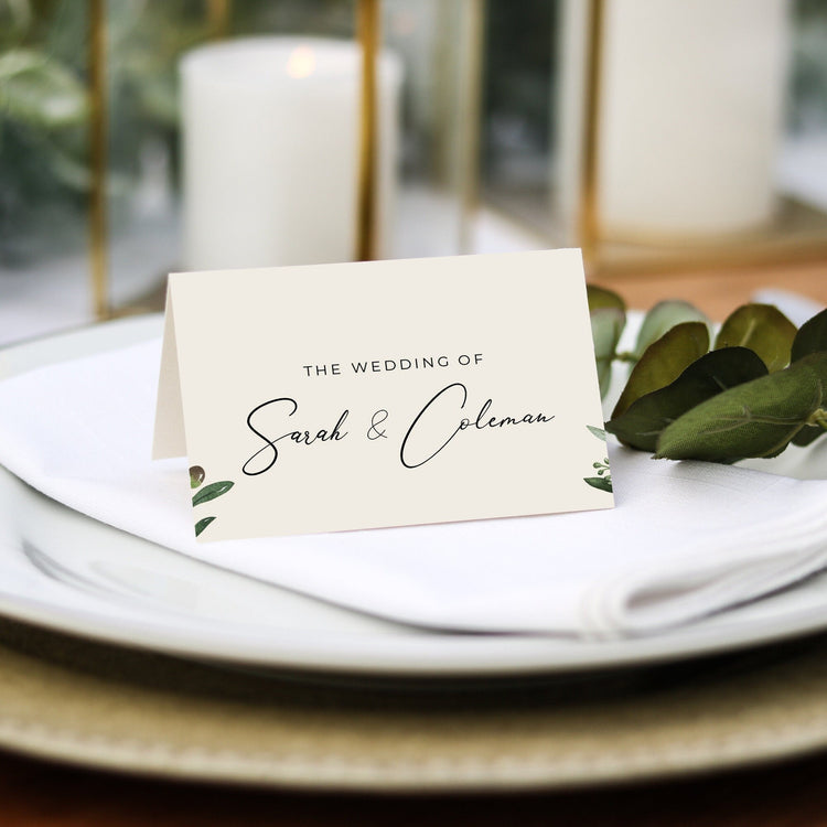 Olives Wedding Place Cards