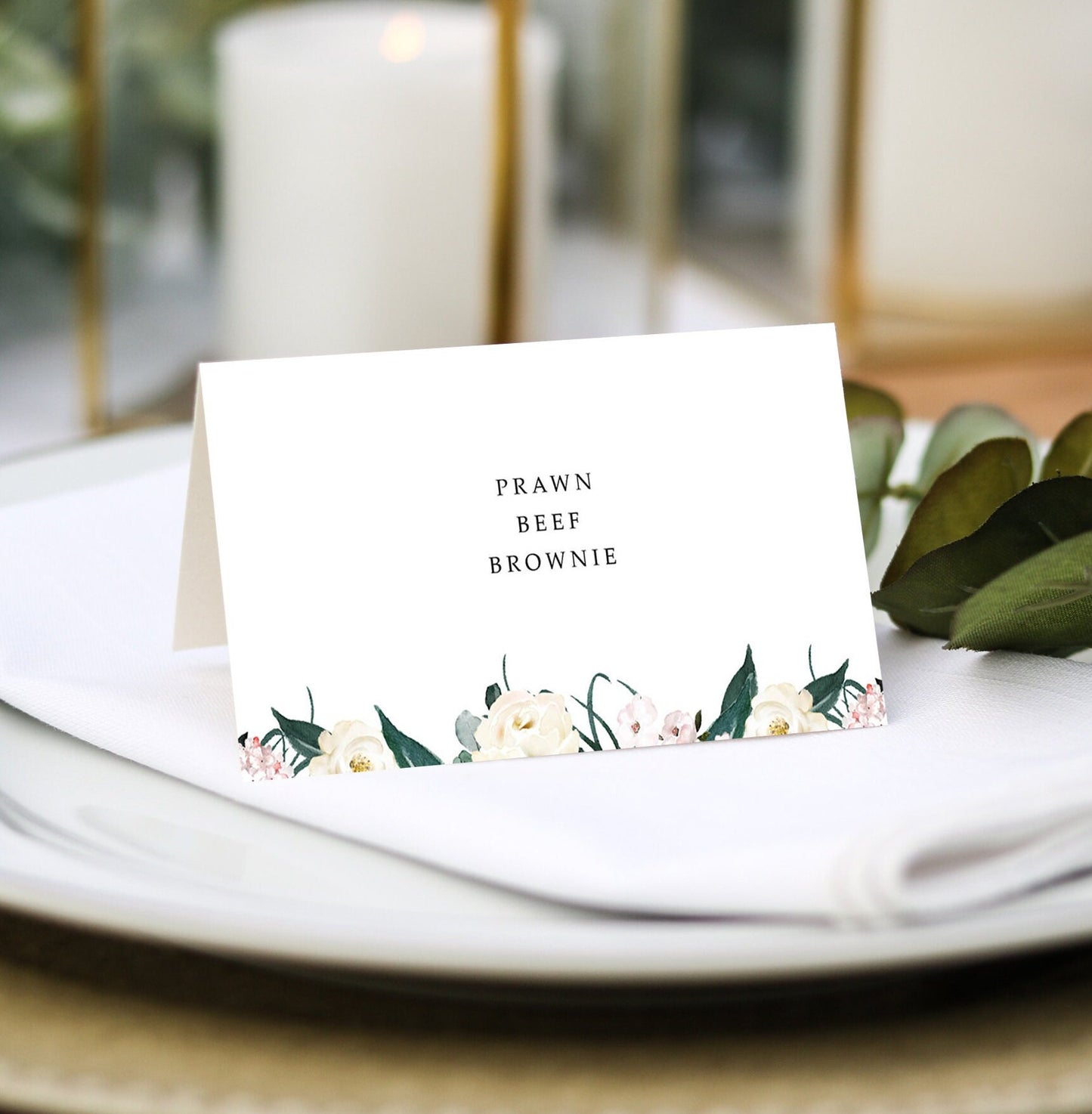 Wildflower Wedding Place Cards
