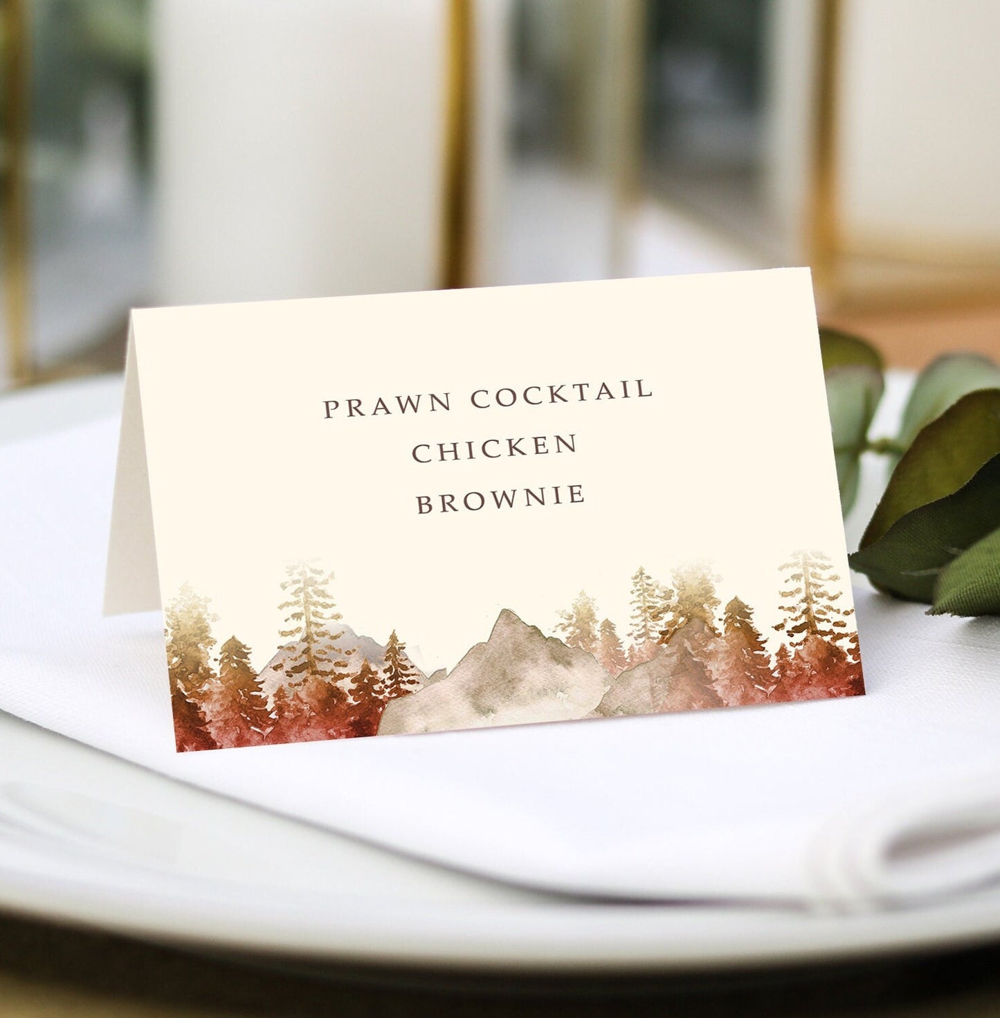 Autumn Fall Place Cards