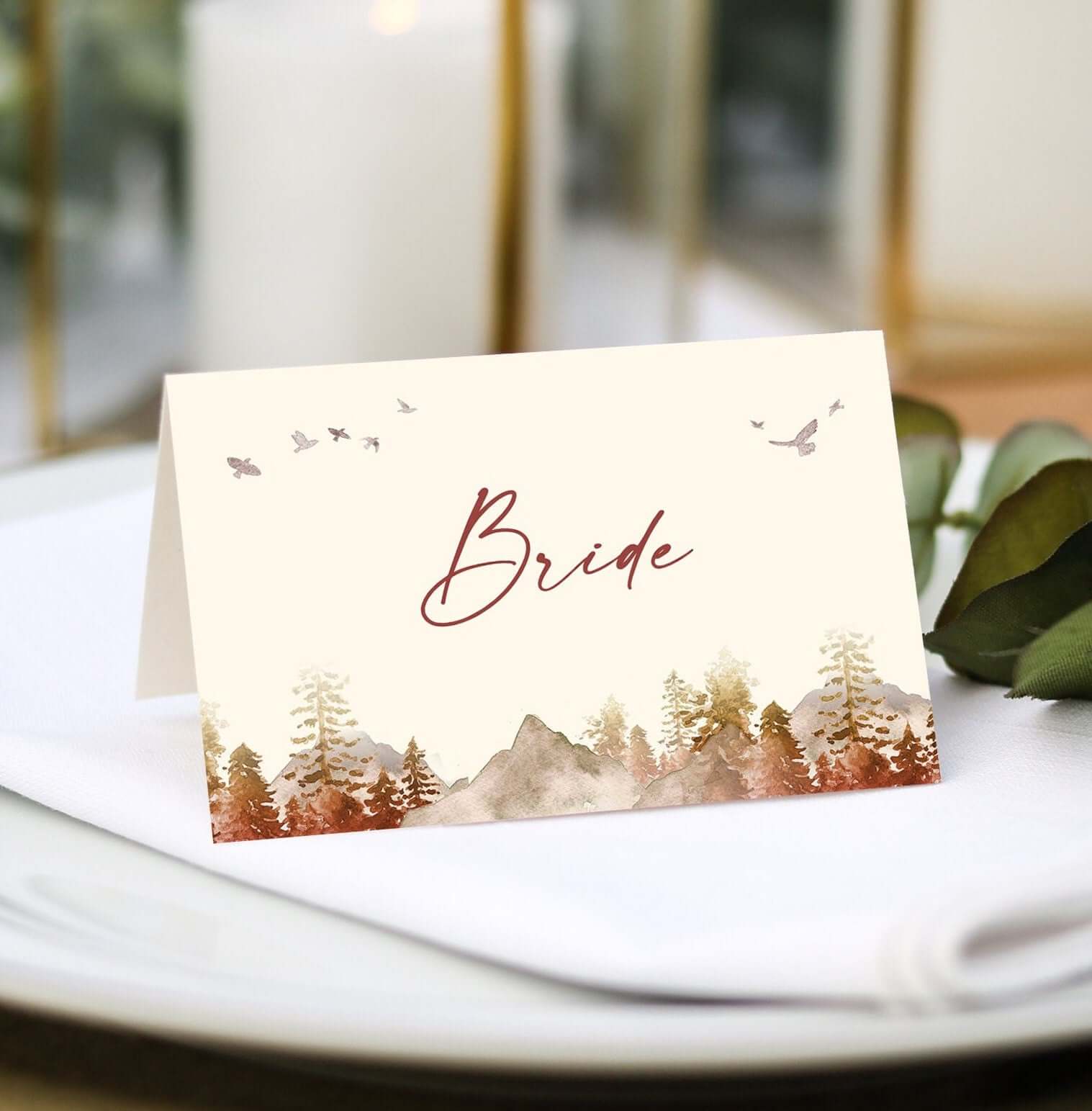 Autumn Fall Place Cards – Sienna Mai