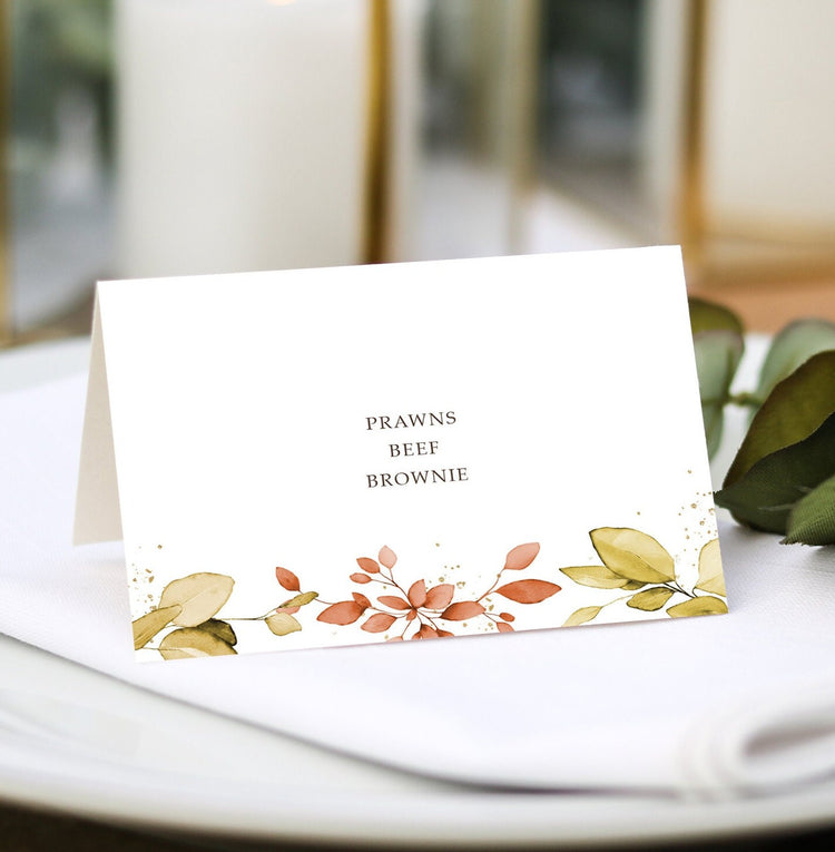 Autumn Fall Place Cards